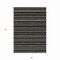 Homeroots 8' X 10' Black And Taupe Striped Washable Indoor Outdoor Area Rug 610519 - alternate 6