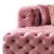 Homeroots Tufted Pink Velvet Modular U Shaped Sofa and Chaise Sectional With Toss Pillows 642269 - alternate 10