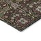 Homeroots 8' Chocolate Red And Gold Round Floral Washable Indoor Outdoor Area Rug 604643 - alternate 7