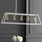 Jonathan Y Floyd 38" 5-Light Bohemian Farmhouse Iron Adjustable LED Pendant, White/Brass Gold JYL7521B - alternate 12