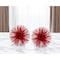 Homeroots Set of Two Red Iron Decorative Spiky Sphere Tabletop Sculpture, 2PK 568888 - alternate 5