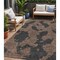 Homeroots 5' X 8' Chocolate And Charcoal Abstract Washable Indoor Outdoor Area Rug 614522 - alternate 1