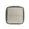 Homeroots 18" Moss Green And Natural Cotton And Jute Cube Pouf Ottoman 551552 - alternate 9