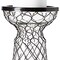 Homeroots 11" Black Distressed Lattice Metal And Glass Tabletop Pillar Candle Holder 608400 - alternate 5