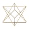 Homeroots 7" Gold Metal Open Geometric Tabletop Sculpture 635380 - alternate 6
