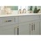 Amerock Overton 5-1/16 in 128 mm Center-to-Center Brushed Matte Black/Brushed Gold Cabinet Pull BP36682BMBBGL - alternate 5