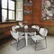 Regency Round Kahlo Breakroom Table W/ 4 Zeng Stack Chairs, 48 in W, 48 in L, Neo Walnut TPL48RNDNWCM44GY - alternate 7