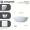 Kingston Brass 63" Solid Surface Oval Double Slipper Freestanding Tub with Drain, Matte White VRTOV633724 - alternate 6