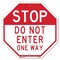 Signmission Stop Do Not Enter One Way, 6 Inch X 6 Inch, Plastic Sign OC-P-6-277 - alternate 1