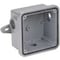 Federal Signal Gasketed Weatherproof Back Box, 4.53 in W, 4.53 in H, 2.43 in Depth, Cast Aluminum, Gray WB - alternate 1