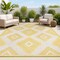 Jonathan Y Lior Geometric Moroccan Diamond Yellow/Cream 3 ft. x 5 ft. Indoor/Outdoor Area Rug TSN202C-3 - alternate 1