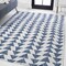 Jonathan Y Andratx Modern Tribal Geometric Blue/Ivory 4 ft. x 6 ft. Indoor/Outdoor Area Rug SMB126B-4 - alternate 8