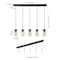 Jonathan Y Gaines 33.25" 5-Light Farmhouse Industrial Iron Mason Jar Linear LED Pendant, Oil Rubbed Bronze/Clear JYL7803A - alternate 13