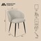 Manhattan Comfort Looma Metal Vegan Leather Side Chair in Stone Gray - Set of 2 DC1530-1 - alternate 8