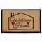 Gardenised Heavy Duty Coco Coir Doormat - Non Slip PVC Baking Embossed Design, Hearty Welcome Home QI004883 - alternate 1