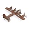 Homeroots 3" Brown and Silver Metal Hand Painted 1941 "B-24" Liberator Model Airplane 489470 - alternate 6