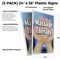 Signmission Massage Therapy, Plastic Signs Only 24 Inch x 36 Inch, Corrugated Plastic, 2PK CSB-2436-2PACK-Massage Therapy - alternate 2