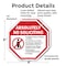 Signmission Absolutely No Soliciting No Politi, 6 inch X 6 inch, Plastic Sign, 2PK OC-P-2PACK-6-18 - alternate 7