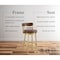 Armen Living Madrid 26in Swivel Counter Stool in Gold Brushed Stainless Steel with Vintage Coffee Faux Leather LCMASWBABGLVCO26 - alternate 8