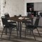 Regency Square Kee Breakroom Table W/ 4 Restaurant Stack Chairs, 48 in W, 48 in L, Neo Walnut TB4848NWBPBK29BK - alternate 7