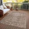 Homeroots 5' X 8' Brown Oriental Washable Indoor Outdoor Area Rug 607525 - alternate 8