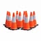 Traffic Kontrol 18in Traffic Safety Cone, 3 Lbs, Orange, 6in Hi Intensity Reflective Collars, 10PK TKTC-18-3-OR-1C-10 - alternate 1
