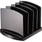 Officemate File Holder, Black, Plastic, 9 3/8 in W, 8 in L, 6 3/8 in H, 8" D, 7 Number of Compartments 22322 - alternate 1