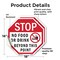 Signmission Stop No Food or Drink Beyond This P, 18 inch X 18 inch, Vinyl Decal, 2PK OC-D-2PACK-18-81 - alternate 4