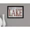 Homeroots Life is Better at the Lake 3 Black Framed Print Wall Art 416170 - alternate 4