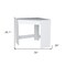 Homeroots 30" White Wood Corner Computer Desk 553552 - alternate 5