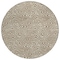 Homeroots 8' Beige And Brown Round Abstract Washable Indoor Outdoor Area Rug 599780 - alternate 7