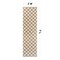 World Rug Gallery Contemporary Checkered Weather Resistant Reversible Indoor/Outdoor Rug 2 ft x 7 ft Natural WR114NATURAL2X7 - alternate 7