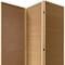 Homeroots 71" Brown Folding Three Panel Screen Room Divider 370410 - alternate 5