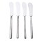 Homeroots Hammered Silver Stainless Steel Four Piece Hand Forged Butter Knife 576814 - alternate 8