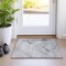 Homeroots 2' X 3' Gray Abstract Washable Non Skid Indoor Outdoor Area Rug 559370 - alternate 5