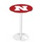 Holland Bar Stool Co 42" Chrome Nebraska Pub Table, 36" dia. Top L214C4236NebrUn - alternate 1
