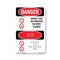 Signmission OSHA Danger Sign, Diesel Fuel No Smoking Bilingual, 5in X 3.5in Decal, OS-DS-D-35-VK-1124 OS-DS-D-35-VK-1124 - alternate 1
