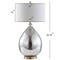 Jonathan Y Sasha 30.75" Glass/Metal LED Table Lamp, Mercury Silver JYL1066A - alternate 9