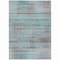 Homeroots 5' X 8' Teal Blue Gray And Charcoal Striped Washable Indoor Outdoor Area Rug 588071 - alternate 9