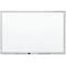 Quartet Dry Erase Board, Porcelain, 48 in, 72 in, Aluminum Frame, White, Gloss 2547 - alternate 1
