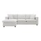 Homeroots 65" White Fabric Modular Sleeper Sofa With Ottoman 568298 - alternate 11