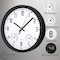 Clockswise 12-inch Non-Ticking Quartz Wall Clock with Thermometer & Hygrometer - Battery Operated QI004748.BK.12 - alternate 10