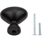 Designperfect 1-1/4 Overall Length Oval Cabinet Knob, Matte/Flat Black DPA-B7KBLK - alternate 5