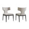 Manhattan Comfort Eloria Wood Chenille Side Chair in Taupe - Set of 2 DC1622-2 - alternate 8