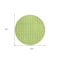 Homeroots 8' Lime Green And Ivory Round Striped Washable Indoor Outdoor Area Rug 595879 - alternate 8