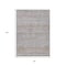 Homeroots 8' X 10' Linen And Gray Striped Washable Indoor Outdoor Area Rug 615671 - alternate 9