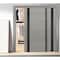 Sartodoors Sliding Closet Bypass Doors 64 x 80 inches, Planum 0040 Grey Oak with Black Glass, Sturdy Rails Mol PLANUM0040DBD-SS-64 - alternate 5