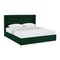 Homeroots Green Velvet Upholstered King Bed Frame 544812 - alternate 9