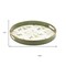 Homeroots 14" Green White And Gold Woodland Scene Round Serving Tray With Handles 634492 - alternate 7