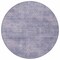 Homeroots 8' Purple Round Washable Indoor Outdoor Area Rug 598856 - alternate 7